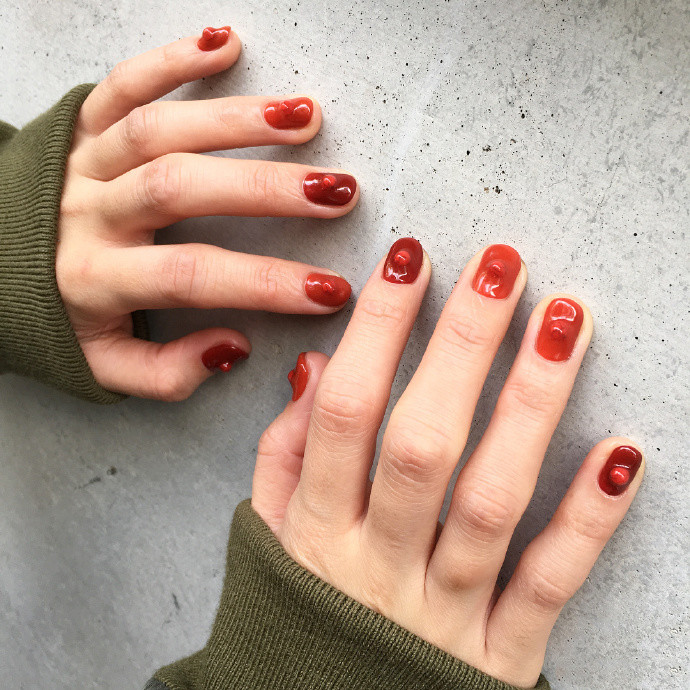 2018简约高级的纯色系美甲,大气又显白,秋季美