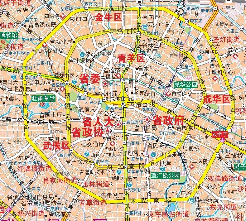 成都有六环啦!成为继北京后全国第2个地图上标有6环的城市!