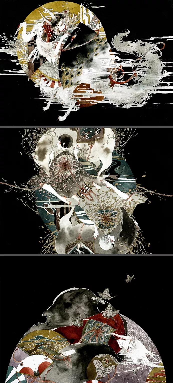 不画苍生画鬼神,美丽中透露着妖气,掀起最美的中国风