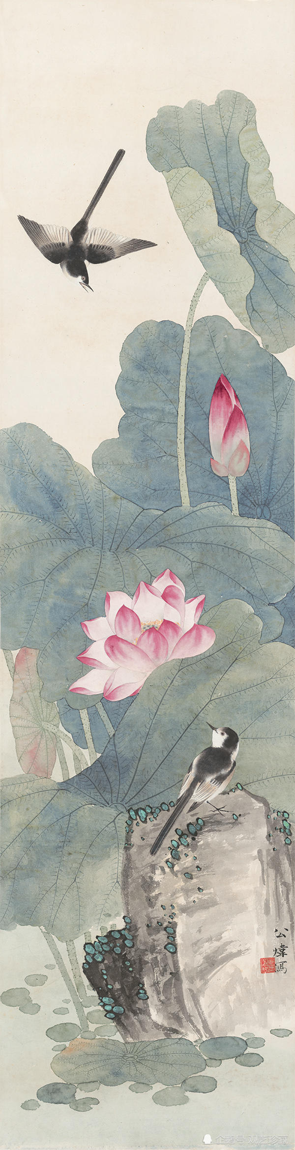 他师承张大千,赵梦朱,吴镜汀,于非暗,齐白石