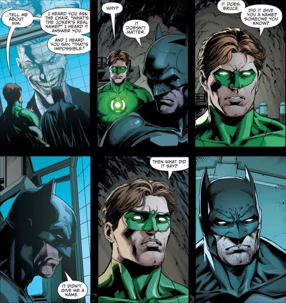 绿灯老爷 但就在这时,来自3号地球的邪恶版蝙蝠侠「夜枭」趁着间隙之