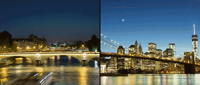 每个地方都有这两种景象 白天是车水马龙的忙碌 夜晚是华灯斑斓