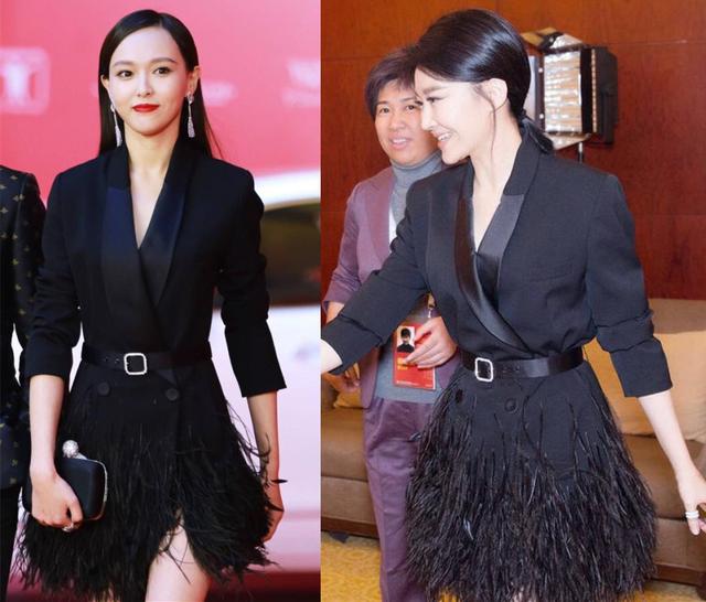 许晴同时撞衫刘亦菲宋佳 气场竟没败