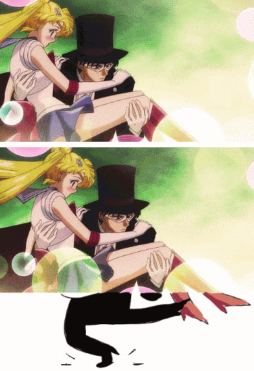 每日内涵段子:忍不住脑补了一下夜礼服假面救月野兔的