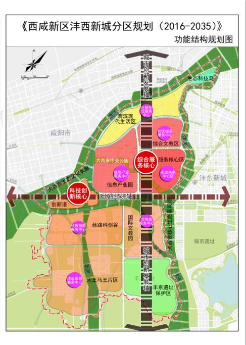根据《西咸新区总体规划(2010-2020年)》,到2020年,沣西新城规划区