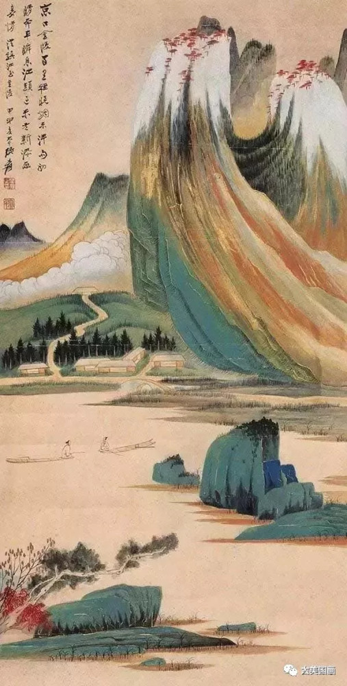 不愧为中国的国宝,青绿山水名画传世作品汇萃