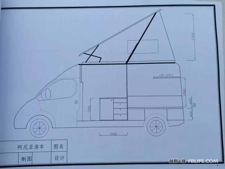 进口依维柯,打造复式升顶b型房车:升顶机构的打造