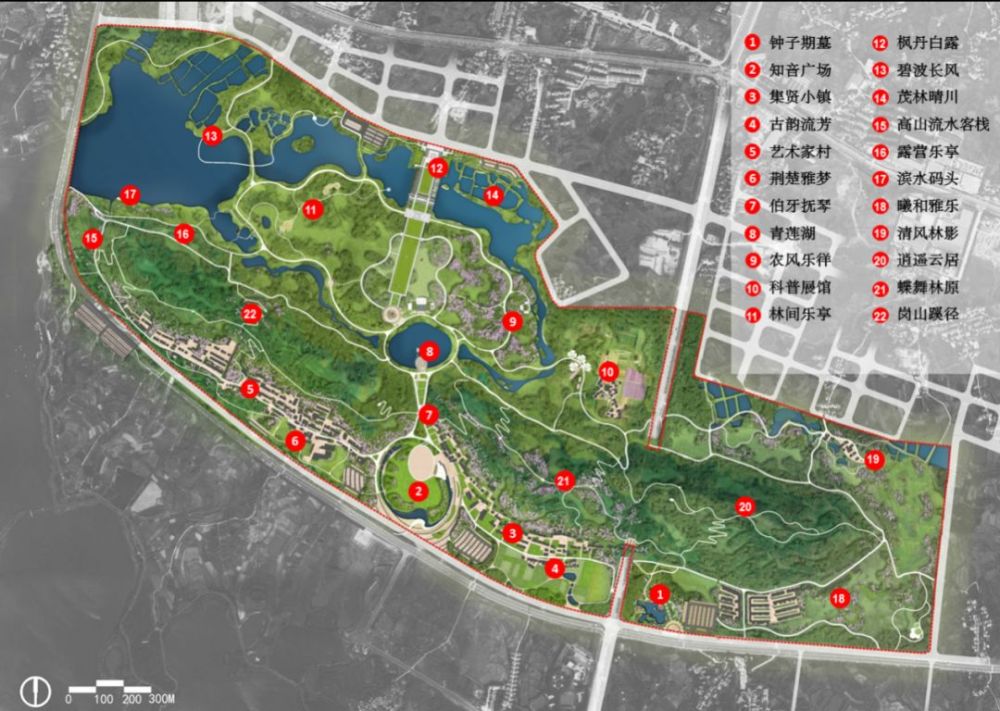赏析:蔡甸知音公园景观规划设计,武汉市江夏中央大公园建设实录