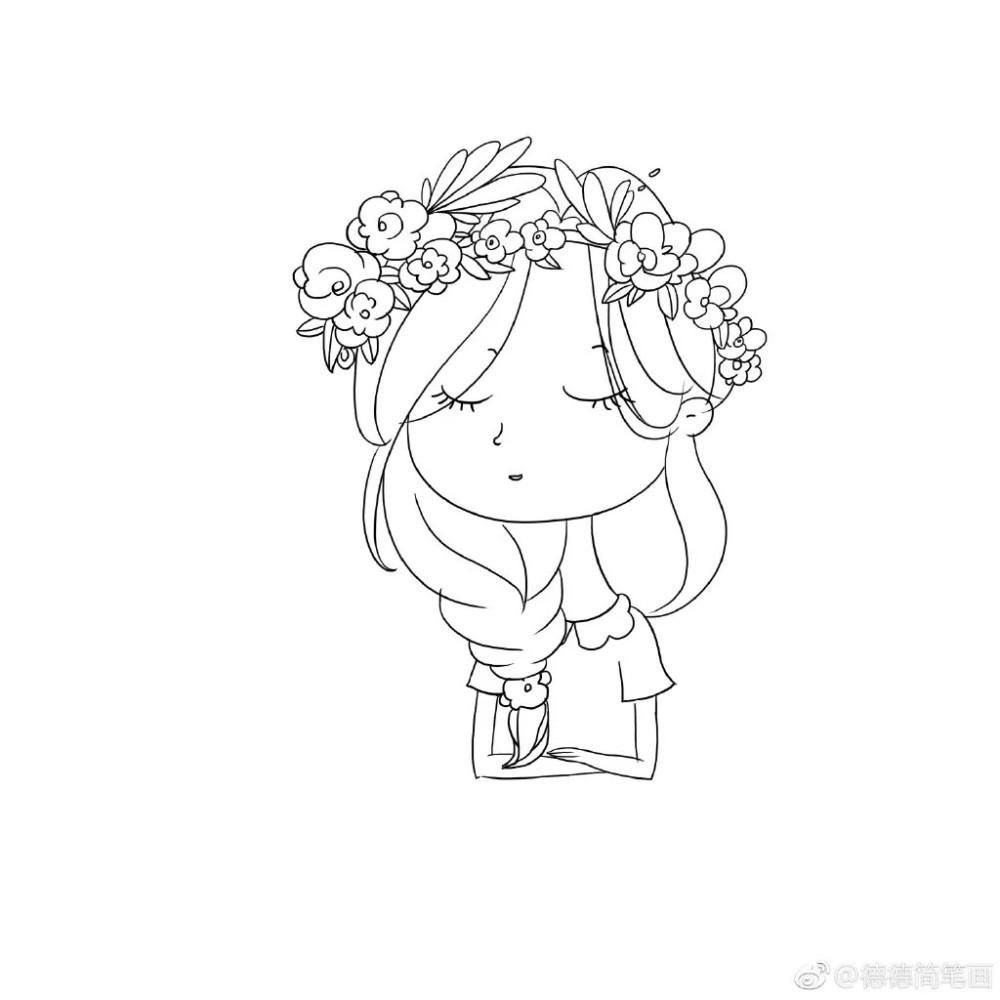 100张可爱又有趣的简笔画人物,其实真不难画!
