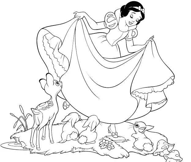 简笔画迪斯尼经典动画之-白雪公主