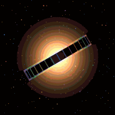 太空,曲线,粒子,一大波引起舒适的催眠gif图