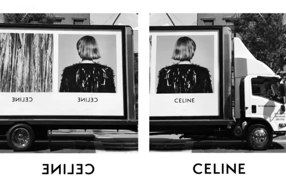 celine继清空instagram全部内容,更换logo后,开始推出移动广告宣传
