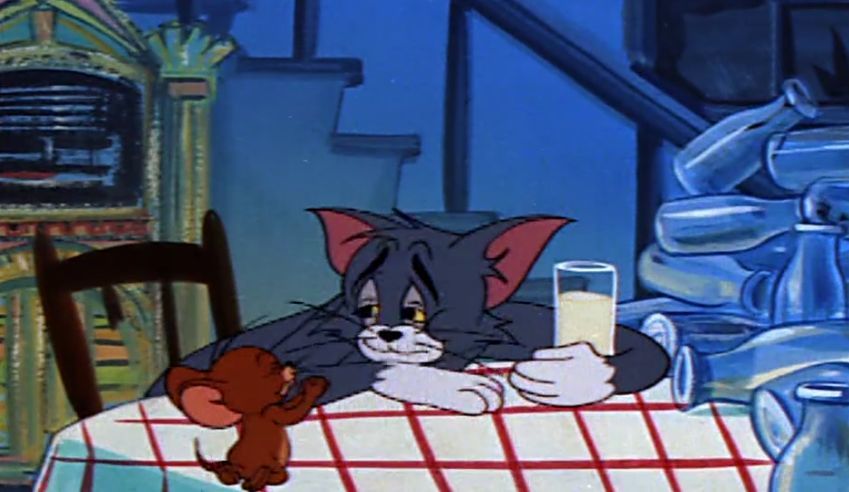 《猫和老鼠》最悲情的一集,杰瑞和汤姆双双失恋,穷就只能干瞪眼
