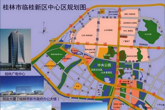 桂林临桂区本是尘土飞扬的工地,如今已经变成了桂林全新景点