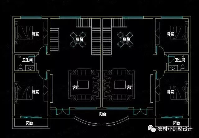 经典的复式欧式兄弟双拼别墅,开间18.2米,进深11.