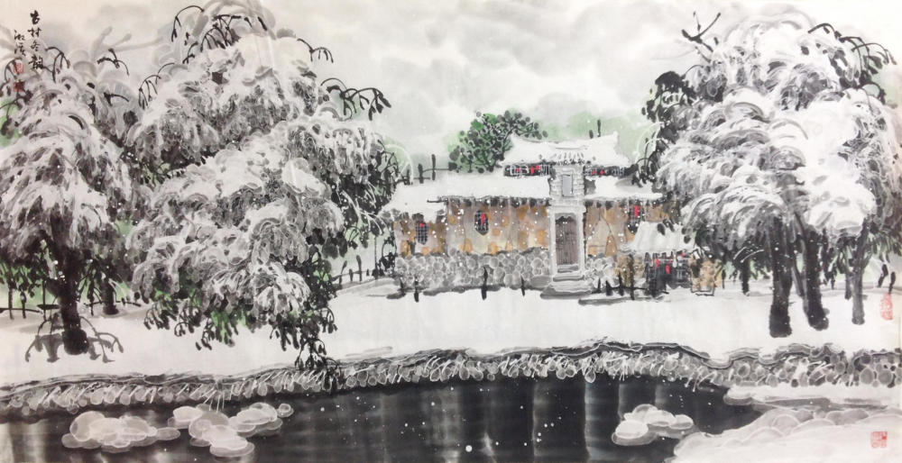 读邹湘溪的冰雪画 文/李晖 江西画家邹湘溪前些年走出江西,赴京