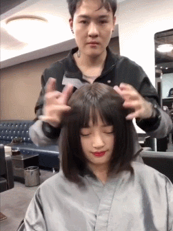 你还别说,这发型估计是专门为大脸盘子准备的,效果实在太好了