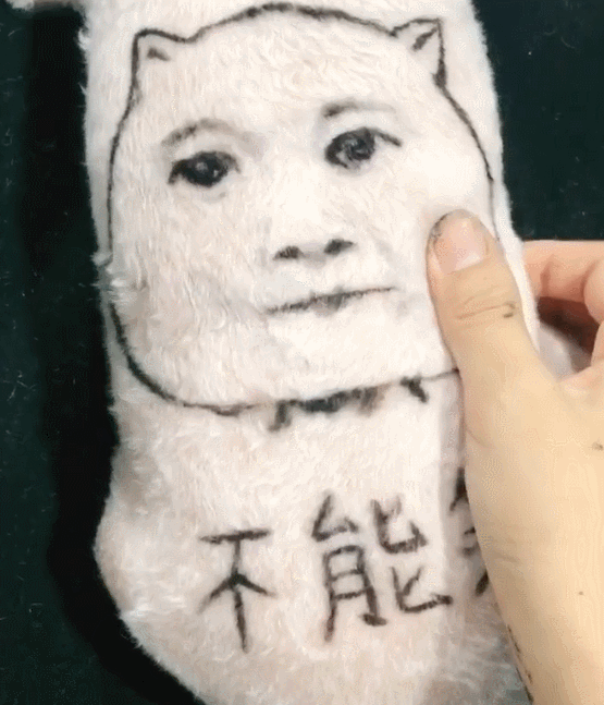 狗狗背后画了表情包,不能笑,网友一看忍不住大笑