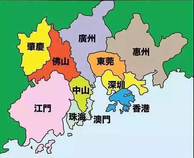 从世界湾区地理位置看,肇庆江门惠州可能在粤港澳大湾区中边缘化