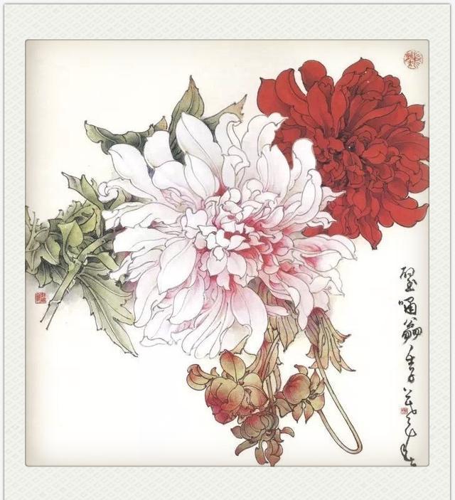 画作品:百花齐放,郑乃珖工笔画欣赏