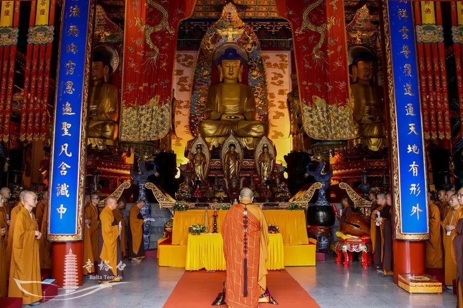 永清白塔寺三坛大戒法会之请引礼引赞进堂,严净坛场,教梵唱