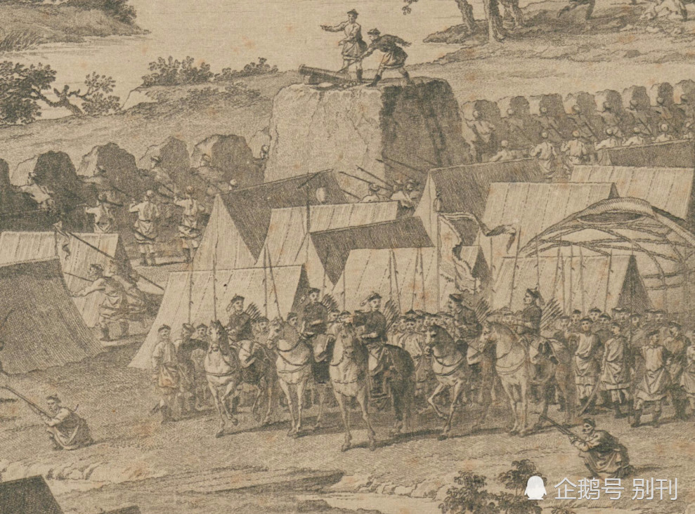 外国人画的清朝战争场面,现场厮杀一塌糊涂,武术高手还是厉害!