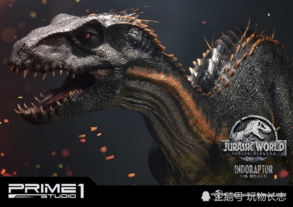 人造怪物恐龙,《侏罗纪公园2》暴虐迅猛龙1/6 比例全身雕像