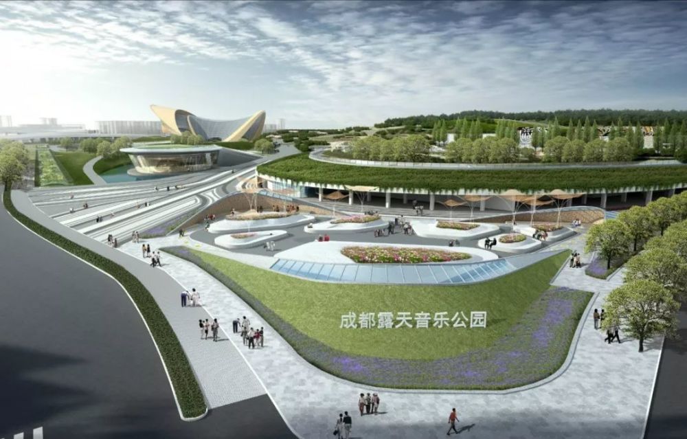 成都露天音乐公园入口