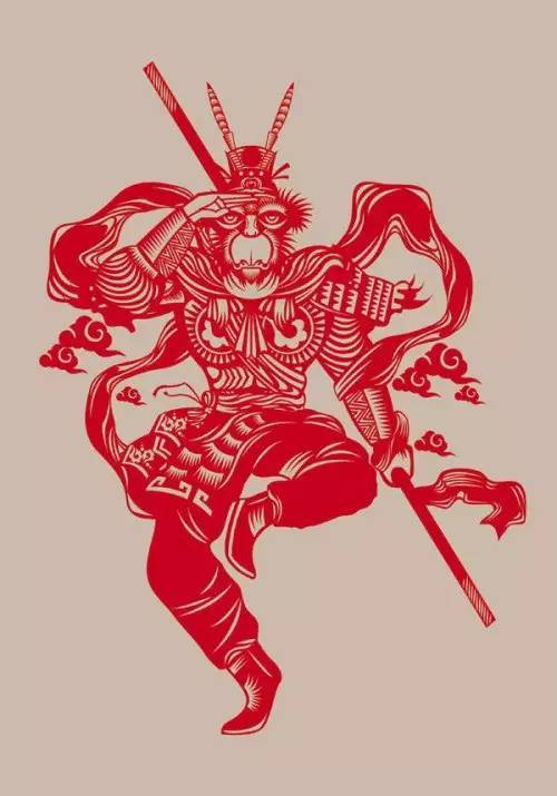 西游记中国传统剪纸作品