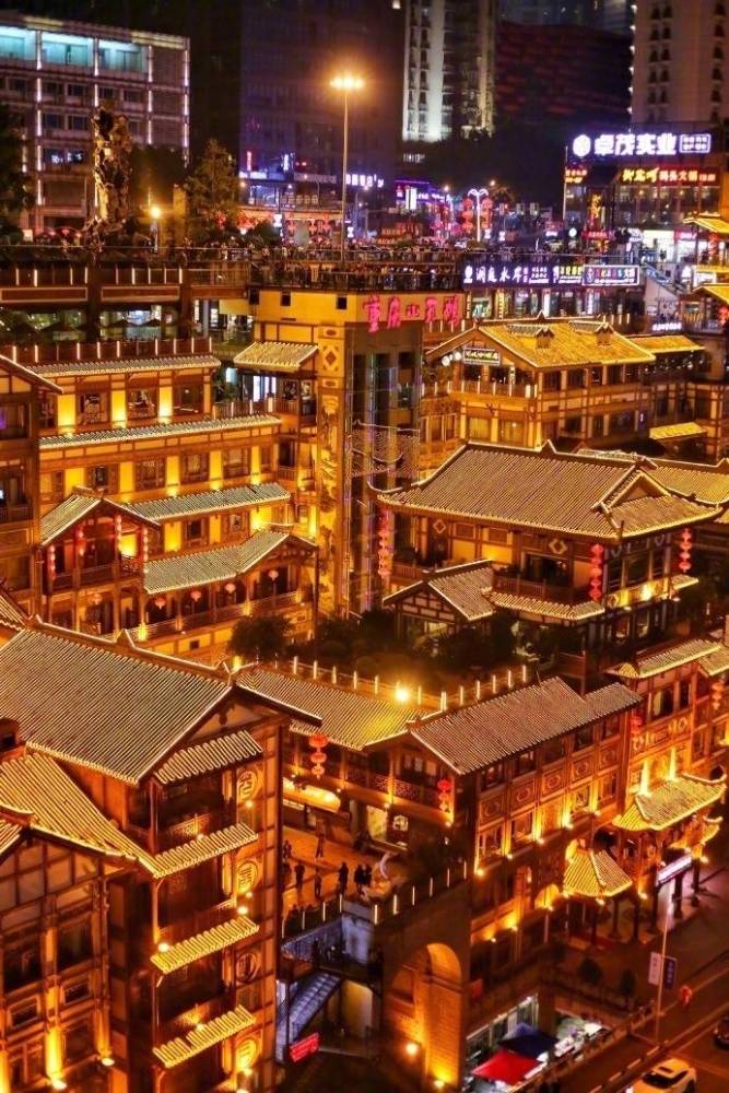重庆洪崖洞,独特的风格,惊叹的夜景
