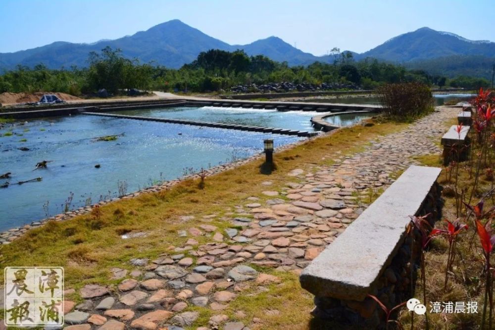 在南浦乡水土保持生态公园,清澈的龙溪之水缓缓而过,乡间戏水,别样