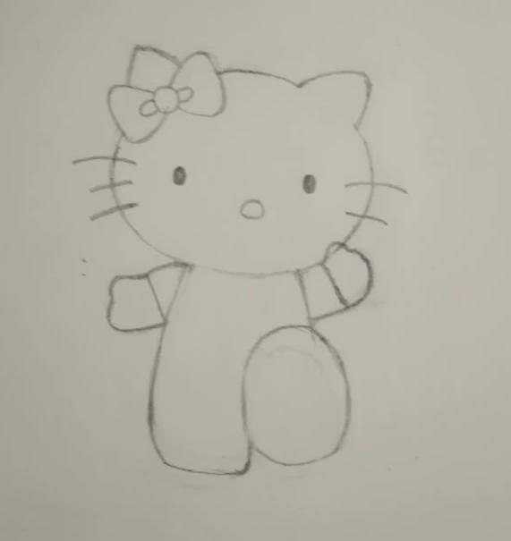 幼儿简笔画hello kitty深受小朋友喜爱这里教大家绘画