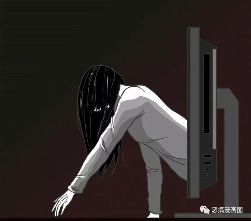恶搞漫画:山村贞子有一张可爱的娃娃脸
