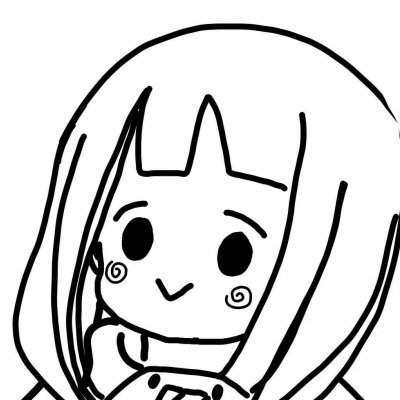 女生头像黑白简笔画2018_好看的简笔画头像女生版