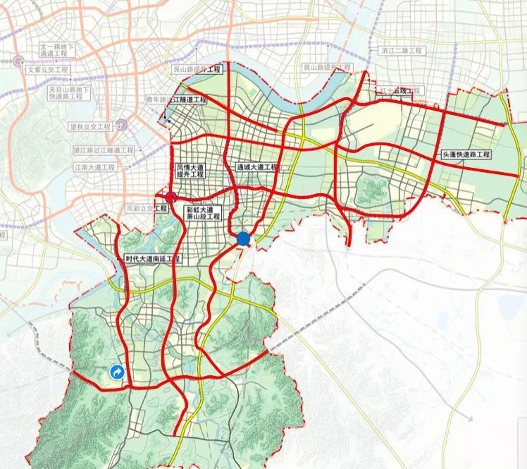 萧山快速路网 彩虹快速路