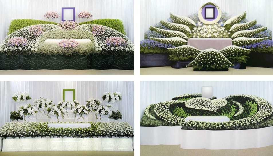 鲜花灵堂,日本葬礼上的插花艺术