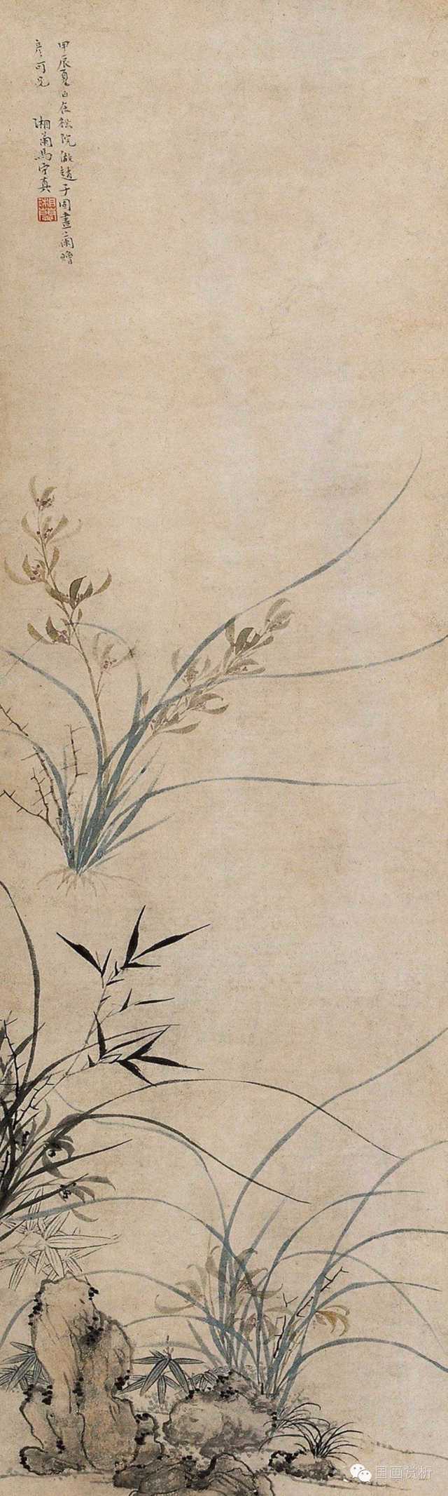 马守真的兰竹与传统文人画家尤其是"吴门画派"中文徵明等人的花卉
