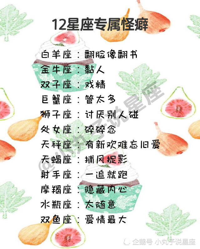 12星座有什么超能力?12星座的脸值多少钱?