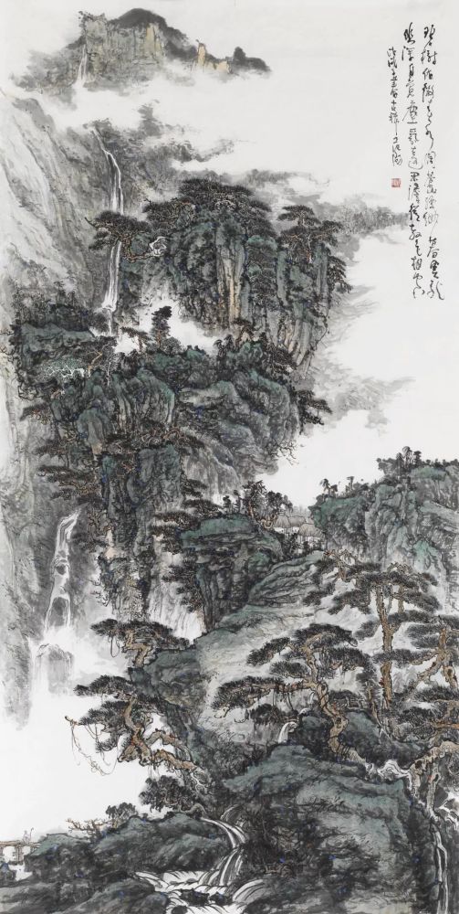 也由于他遍阅山川的游历经验,以及对山水画历史的深刻了解