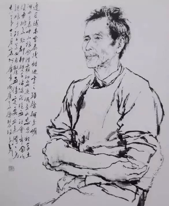 中国现当代人物画家,长安画派代表人物,善人物,花鸟,偶作山水.