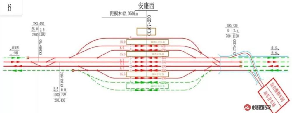 枢纽主要客运站,位于安康市高新区以西,付家河西岸,配套建设站前广场