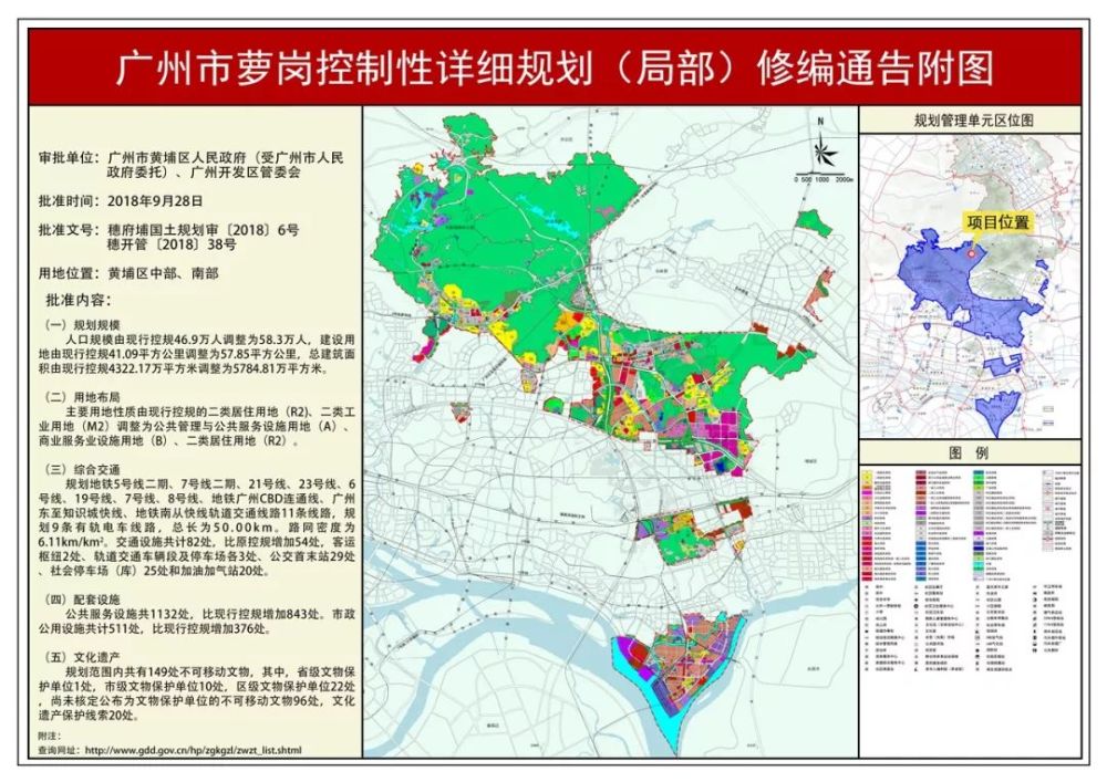 近日,我区发布了关于公布实施《广州市黄埔区控制性详细规划(局部)