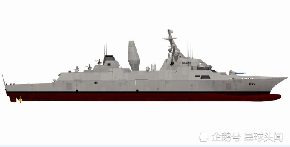 图为网友cg的美军未来驱逐舰.