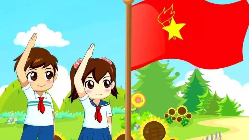 星星火炬旗帜下——邓州市致远实验学校记一年级少先队新队员入队仪式