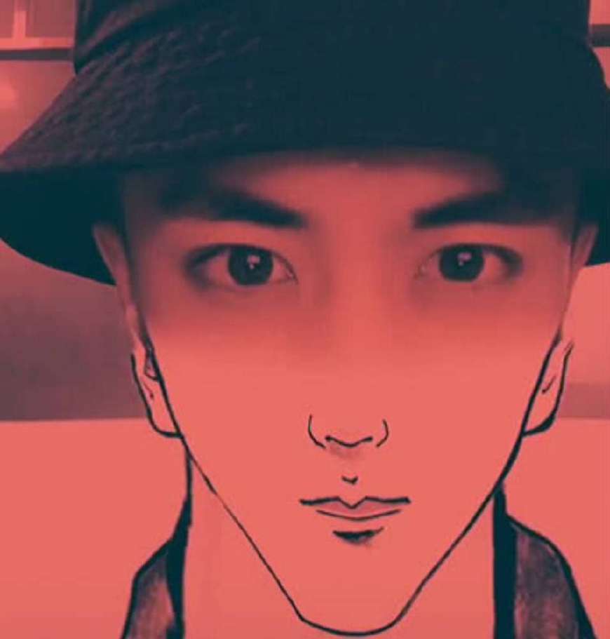 抖音小哥红色泪眼走红,神似罗云熙,网友:不会又