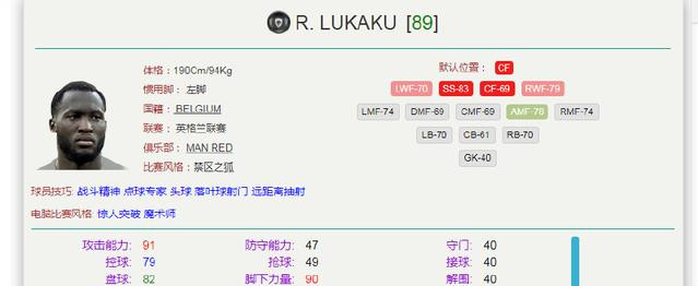 实况足球手游 身体对抗最好的中锋排名