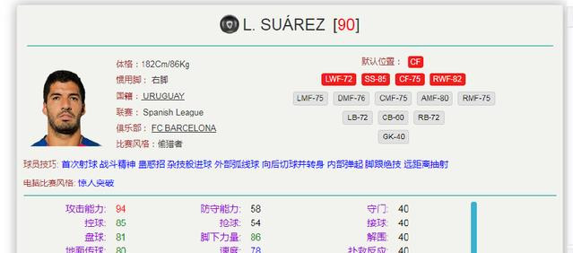 实况足球手游 身体对抗最好的中锋排名