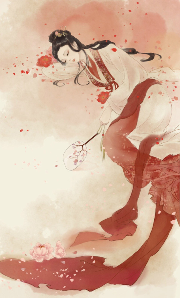古风·诗意美人·壁纸:"原来当时年少,爱恨不过,黄粱一梦"