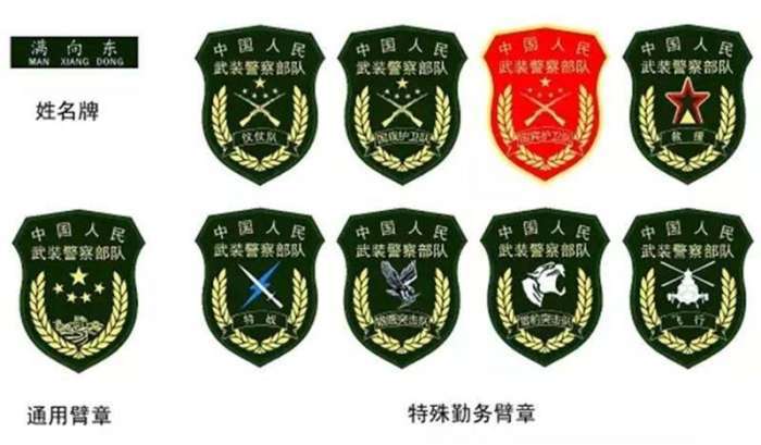 然后是解放军臂章