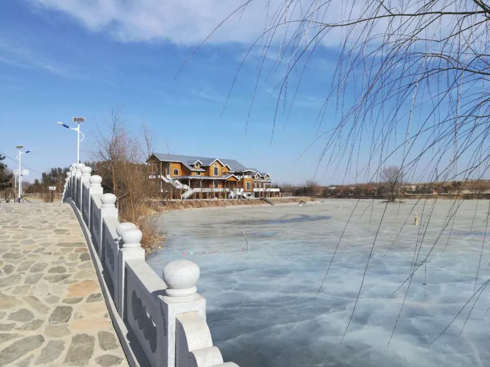 辽宁阜新松涛湖冬季的风景